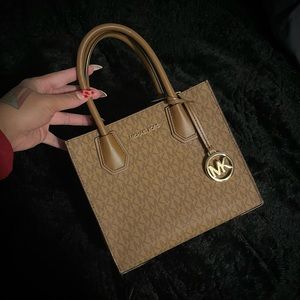 Brown Michale Kors Print Mini bag/Cross Body